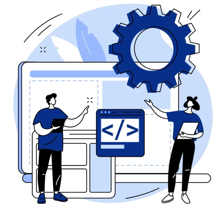 vector showing custom software solutions