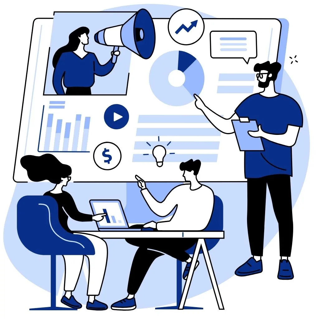 vector of digital marketing services