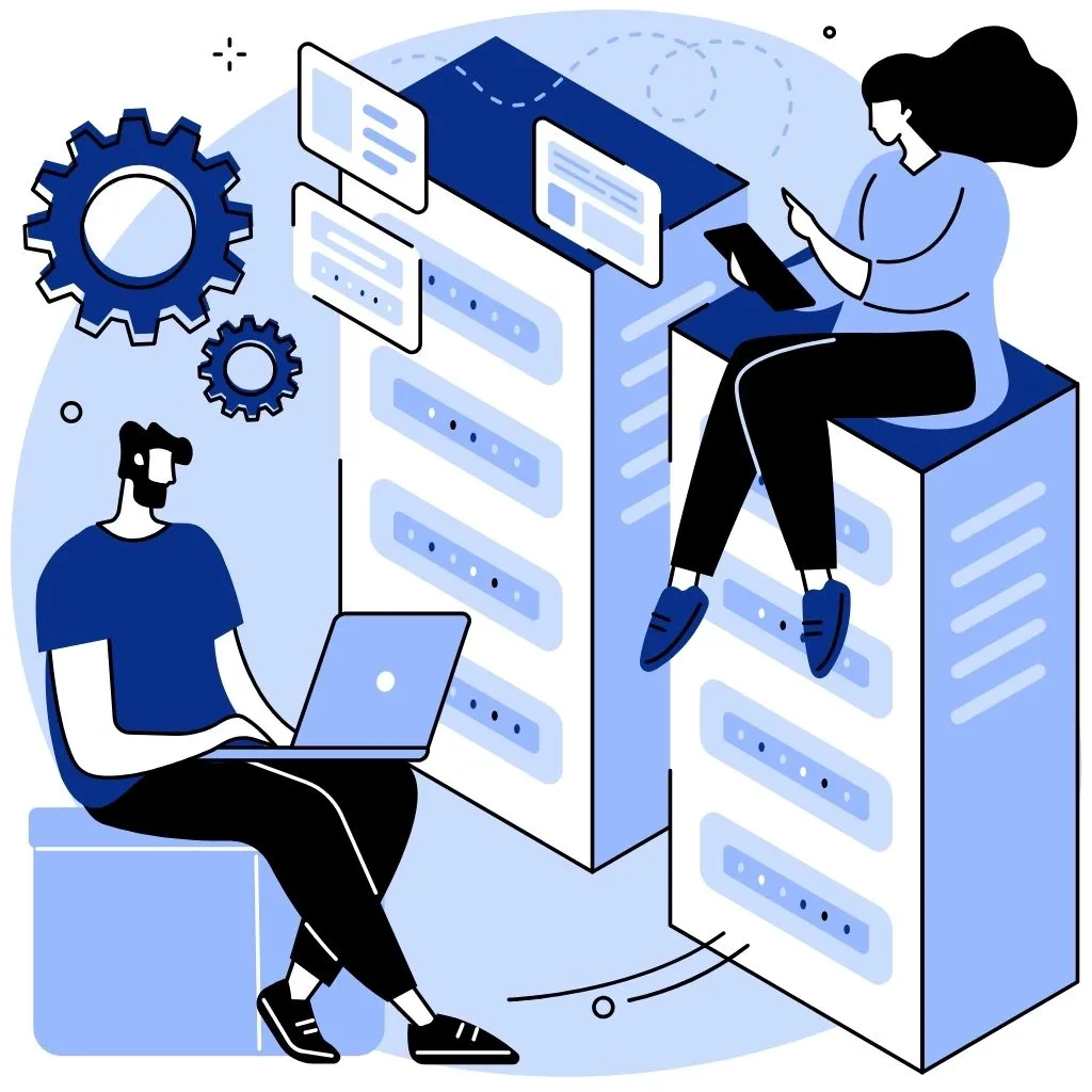vector showing API & System Integration