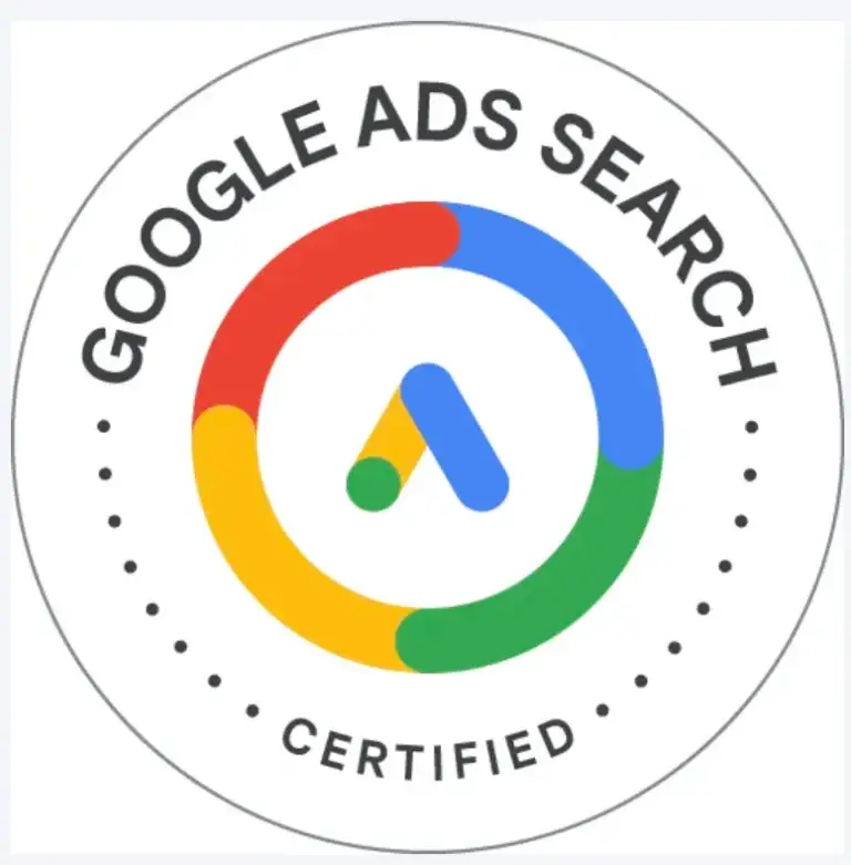 badge showing gogle ads certification